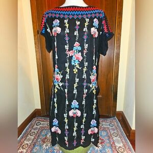 Johnny Was Embroided Tunic With High Side Slits